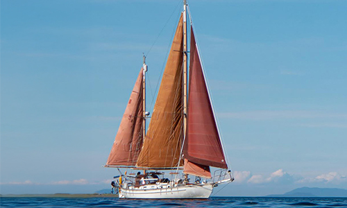 Sailing on open water