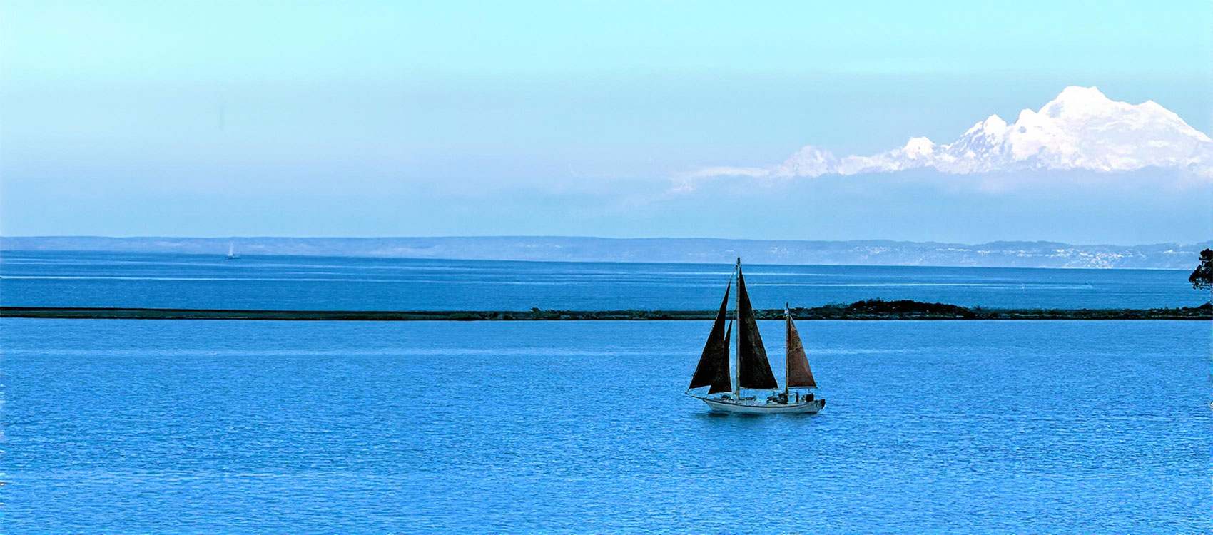 Ingrid with Mt Baker