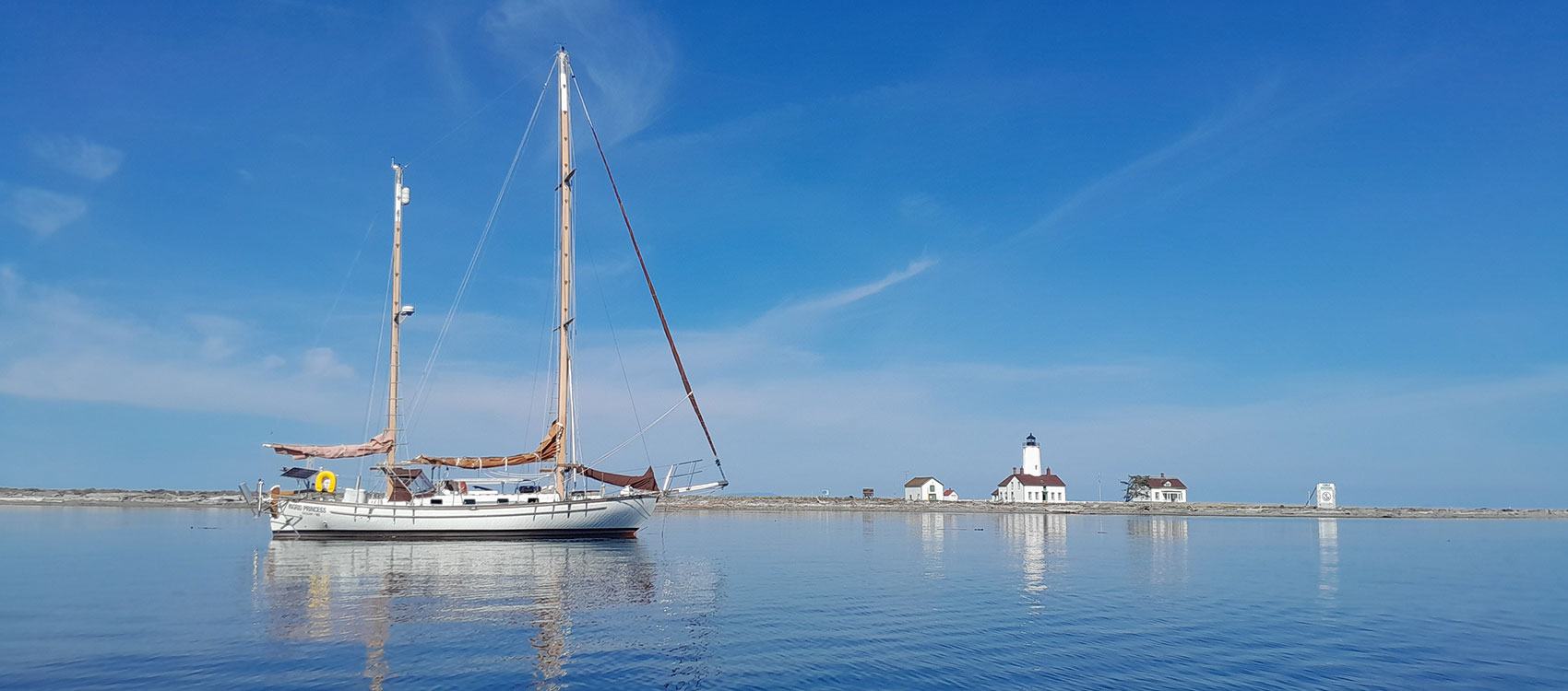 Ingrid sailboat near Dungeness Spit